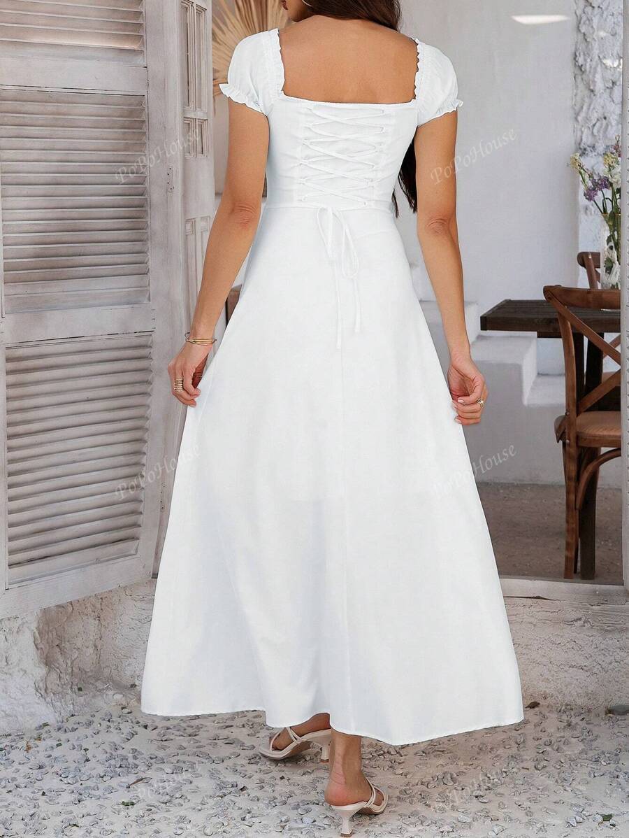 Isolde™ | Weiches Boho-Corsagen-Maxikleid