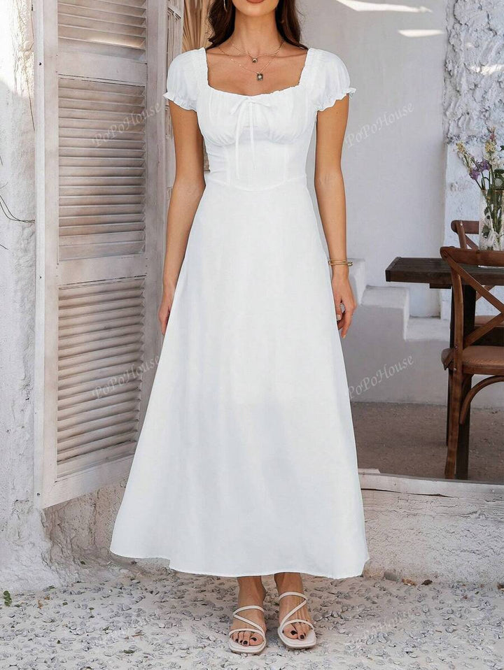 Isolde™ | Weiches Boho-Corsagen-Maxikleid