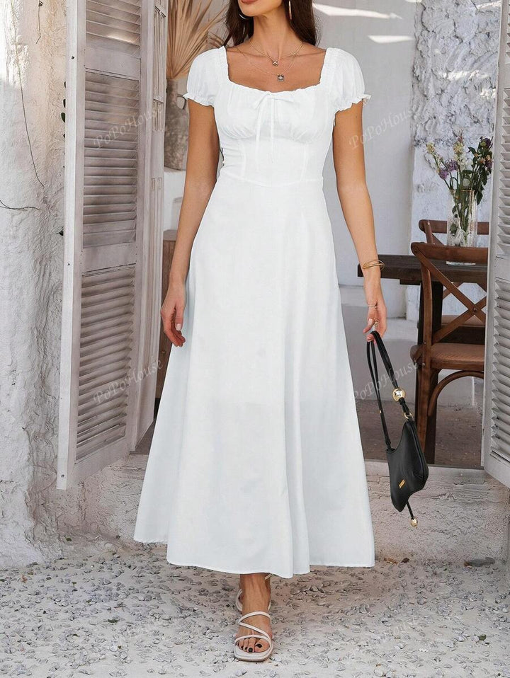Isolde™ | Weiches Boho-Corsagen-Maxikleid