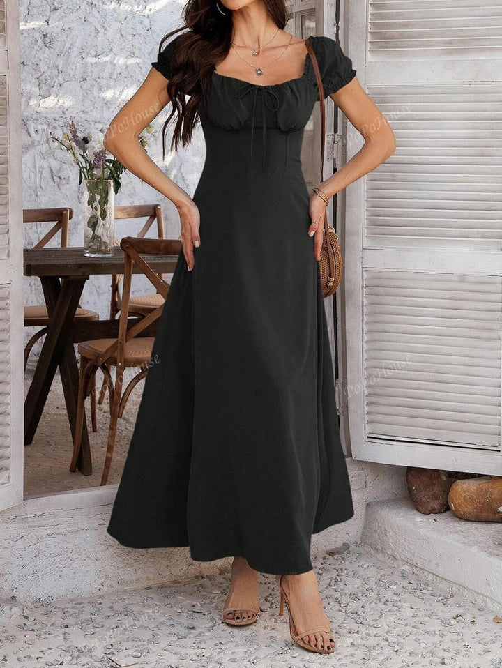 Isolde™ | Weiches Boho-Corsagen-Maxikleid