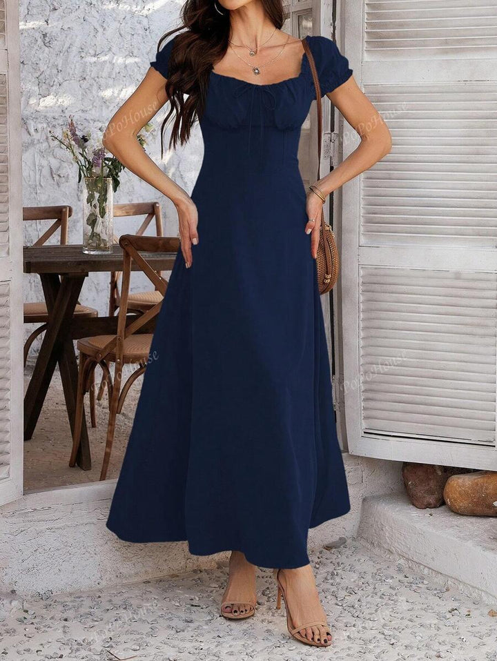 Isolde™ | Weiches Boho-Corsagen-Maxikleid