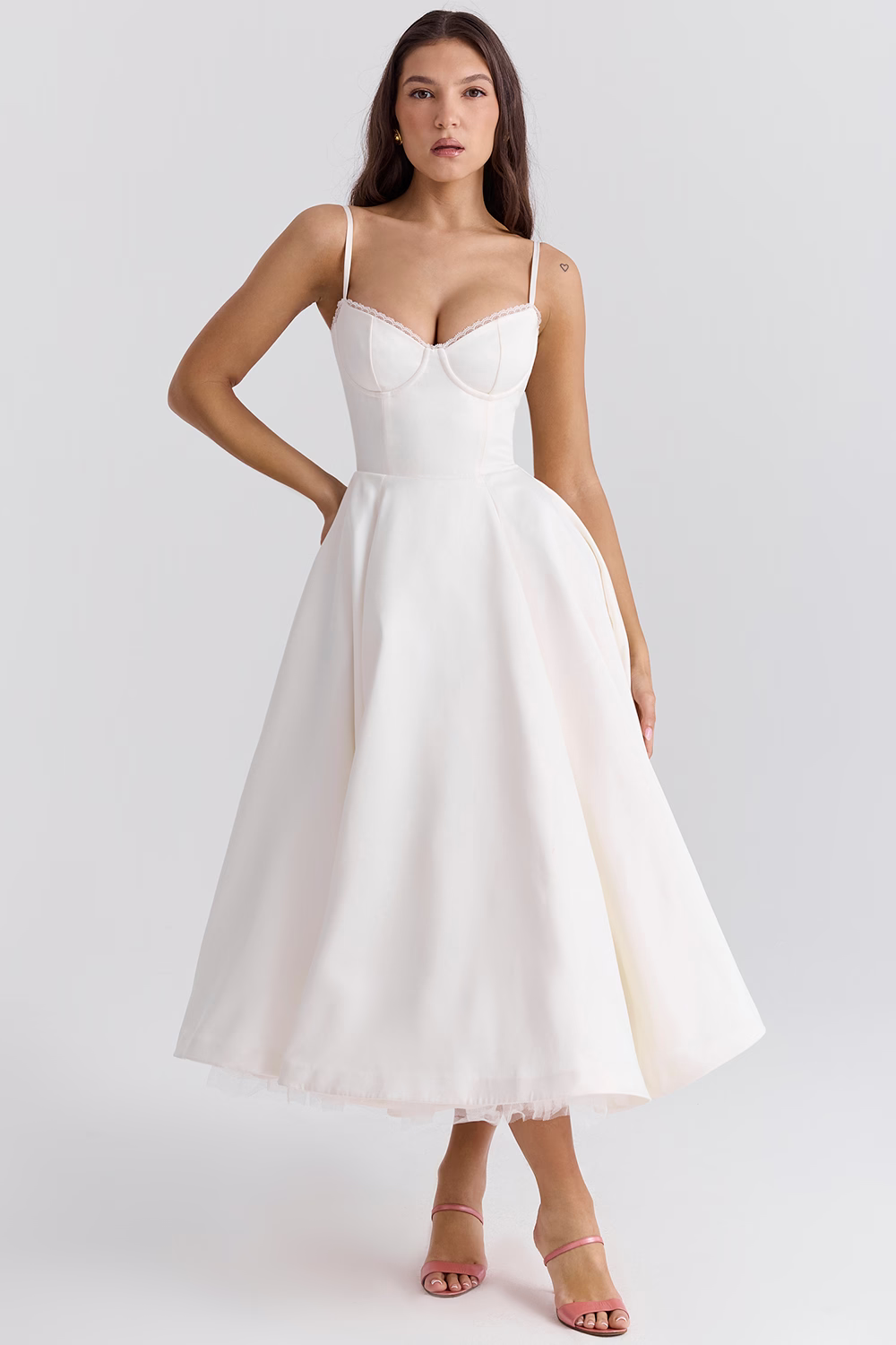 Alina™ | Korsett Midi Kleid