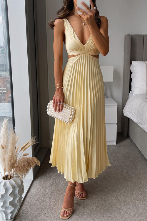 Alina™ | Plissiertes Midikleid