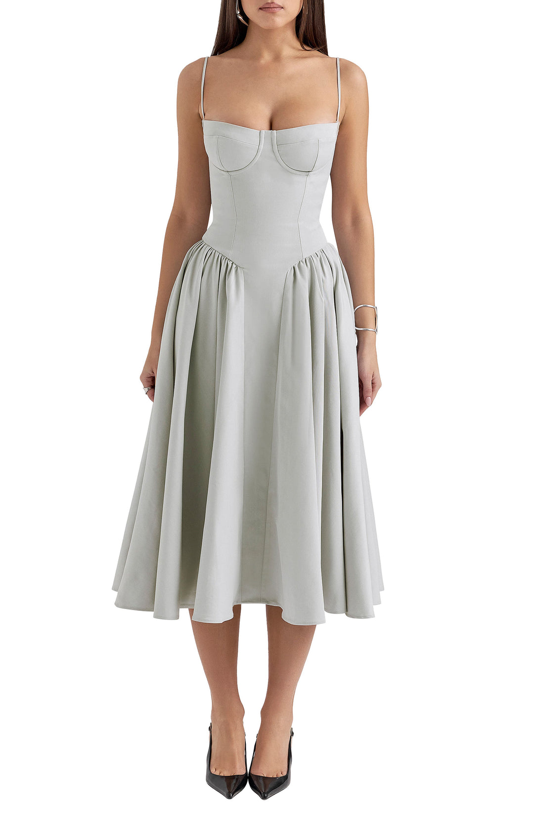 Elara™ | Charm Midi Kleid
