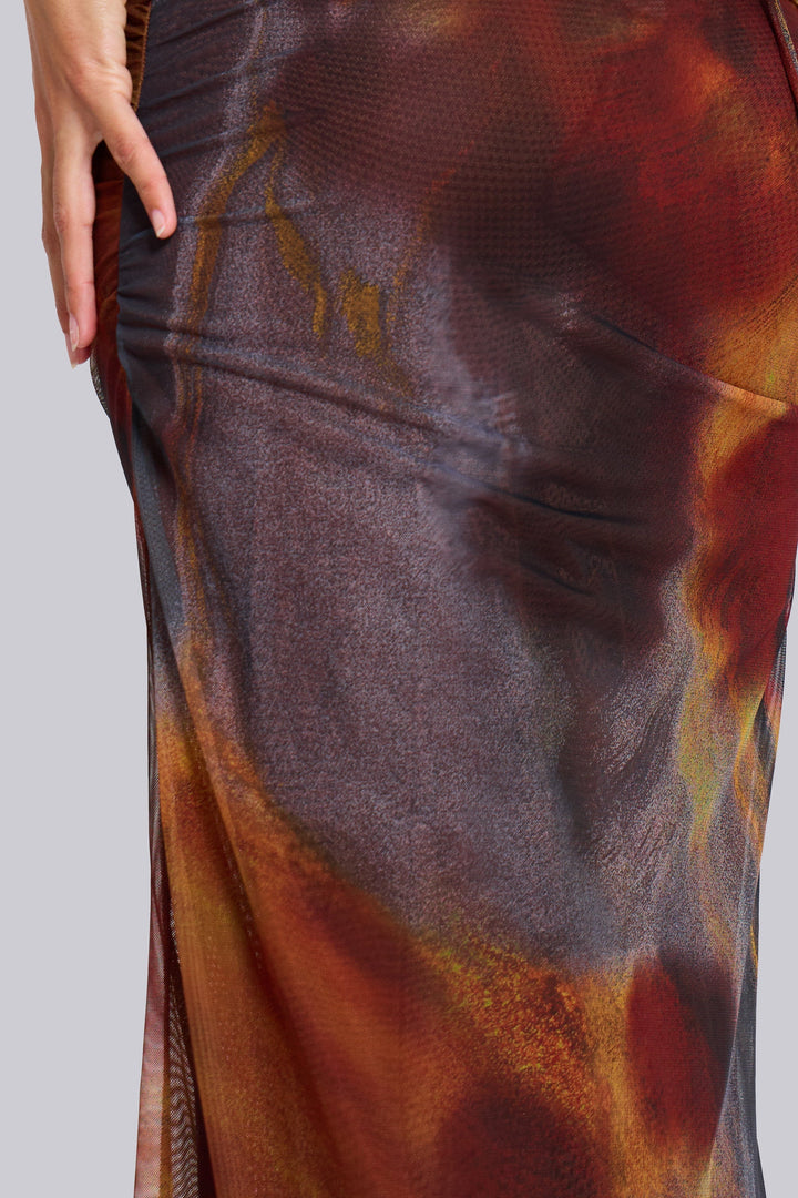 Neriah™ | Whiskey Drape Maxi Kleid