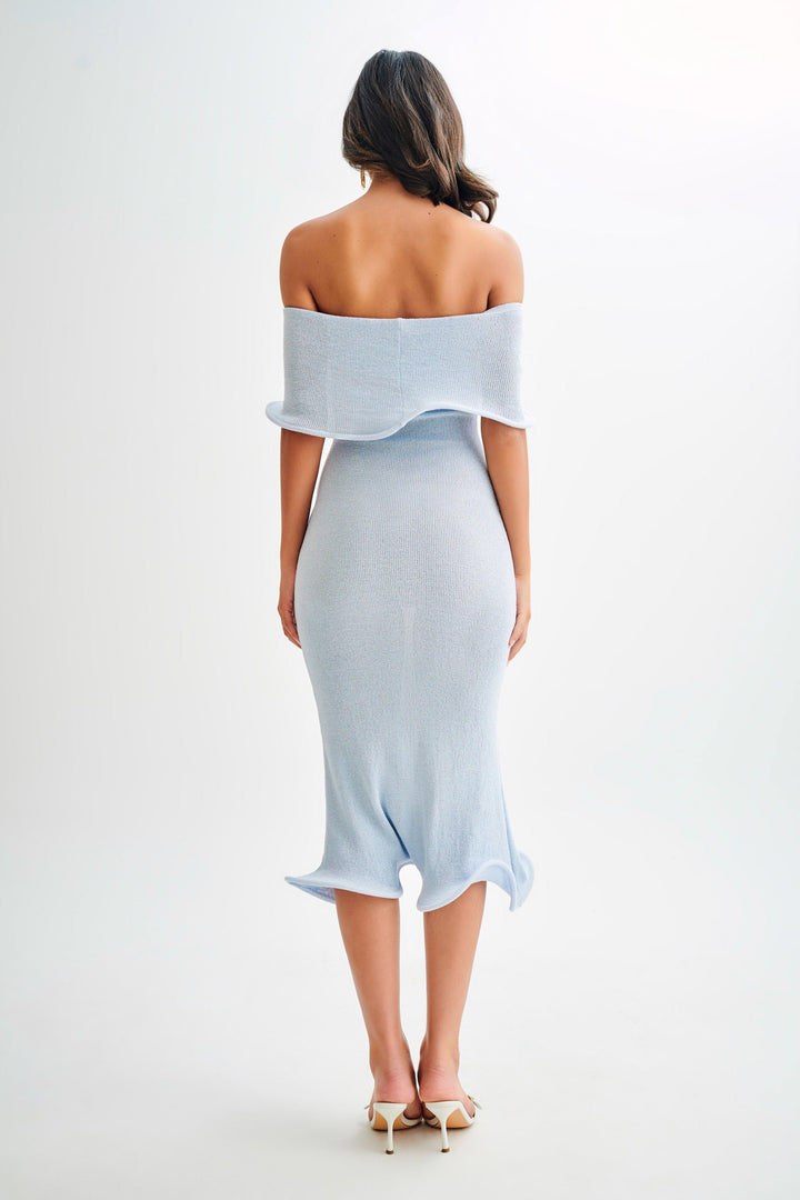 Rhea™ | Off-Shoulder Strick-Midi-Kleid