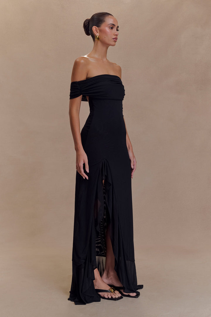 Zarina™ | Off-Shoulder Ruffle Maxi Kleid