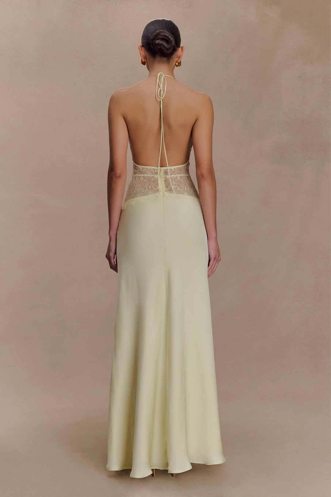 Kalira™ | Satin-Spitzen-Maxikleid