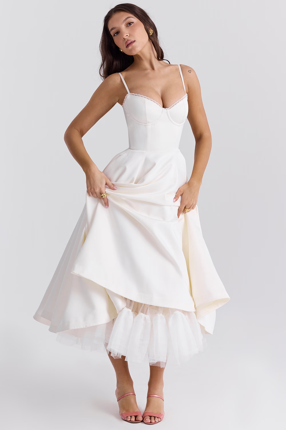 Alina™ | Korsett Midi Kleid