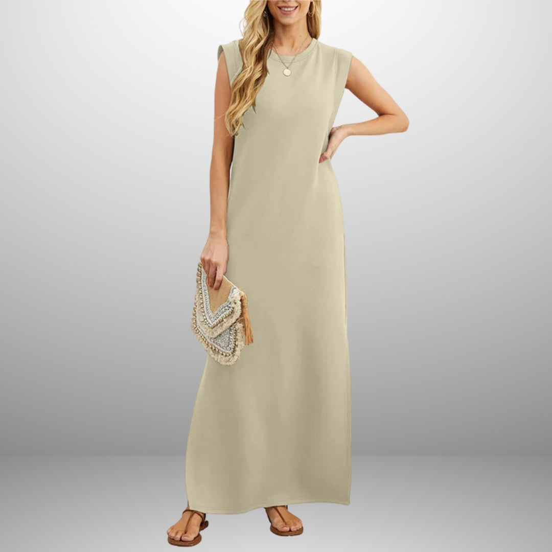 Emira™ | Ärmelloses Maxikleid