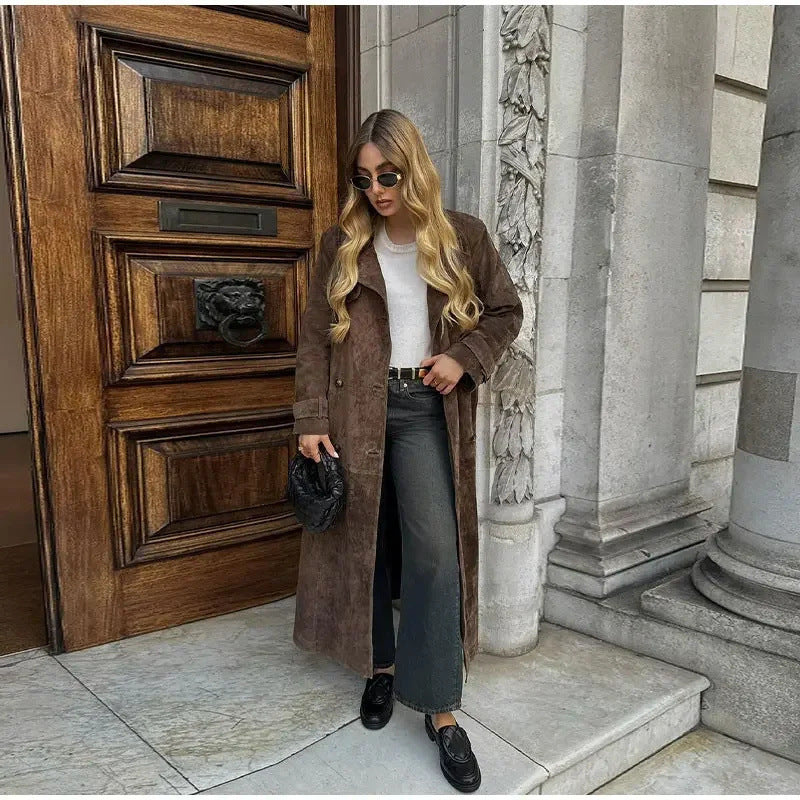 Suedeva™ | Wildleder Trenchcoat