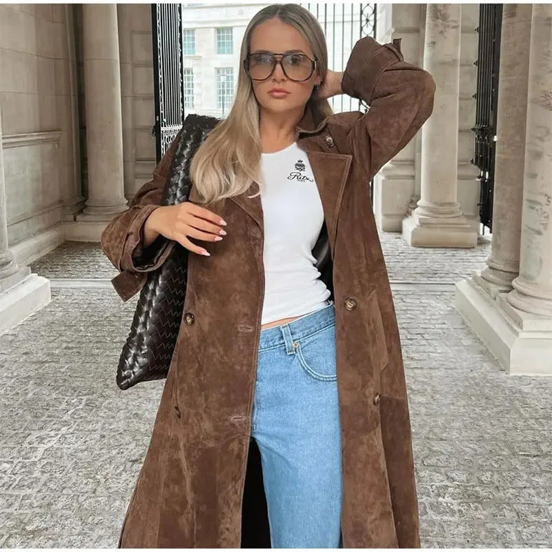 Suedeva™ | Wildleder Trenchcoat