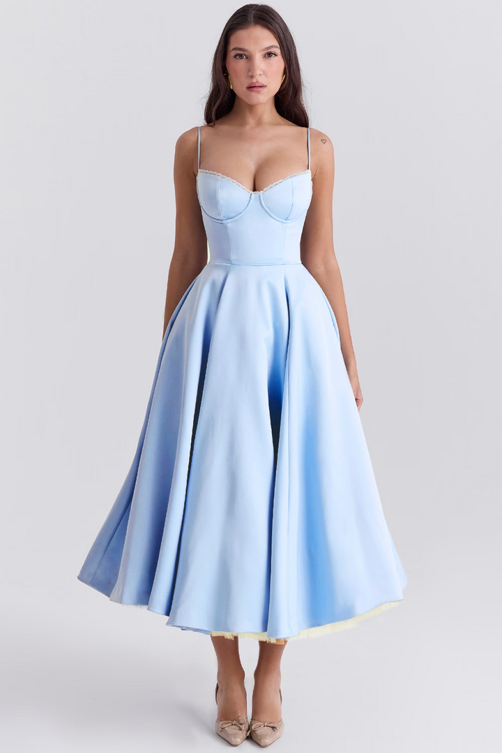 Alina™ | Korsett Midi Kleid