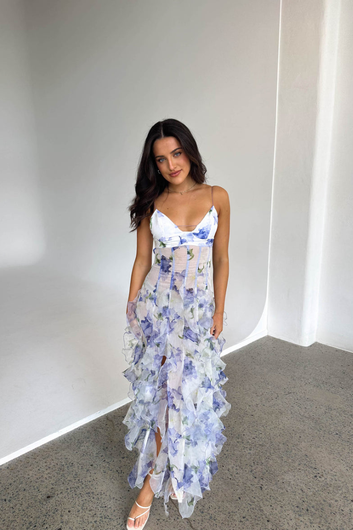 Elora™ | Besticktes Maxikleid