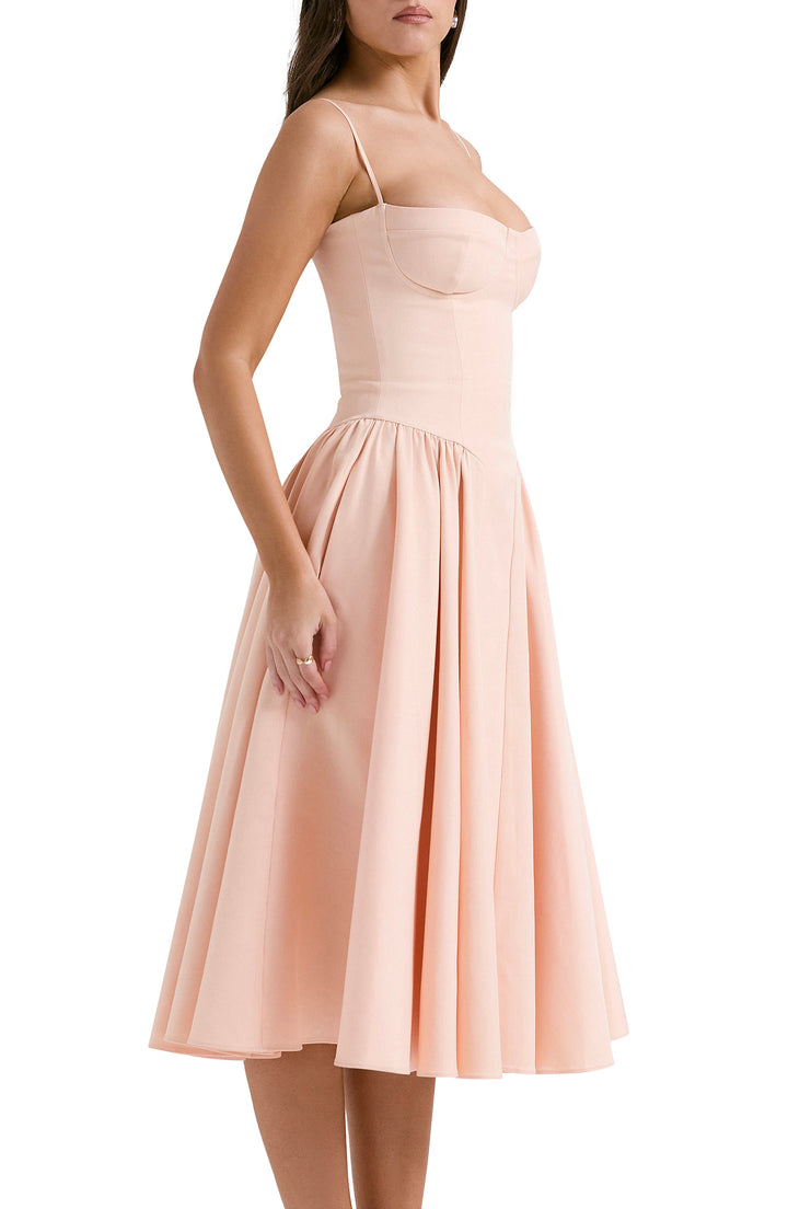 Elara™ | Charm Midi Kleid