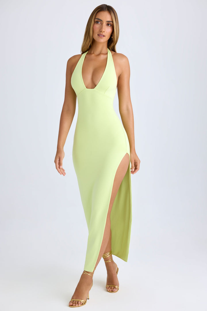 Jasira™ | High Split Halter Maxikleid