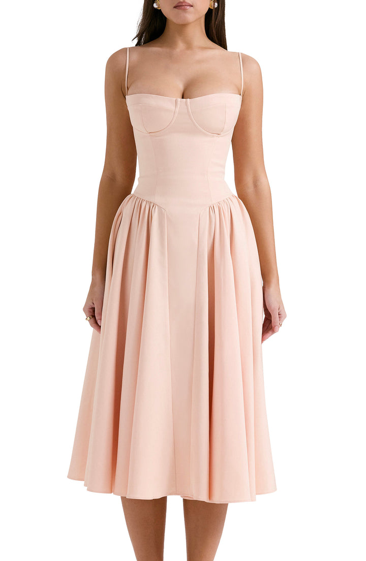 Elara™ | Charm Midi Kleid
