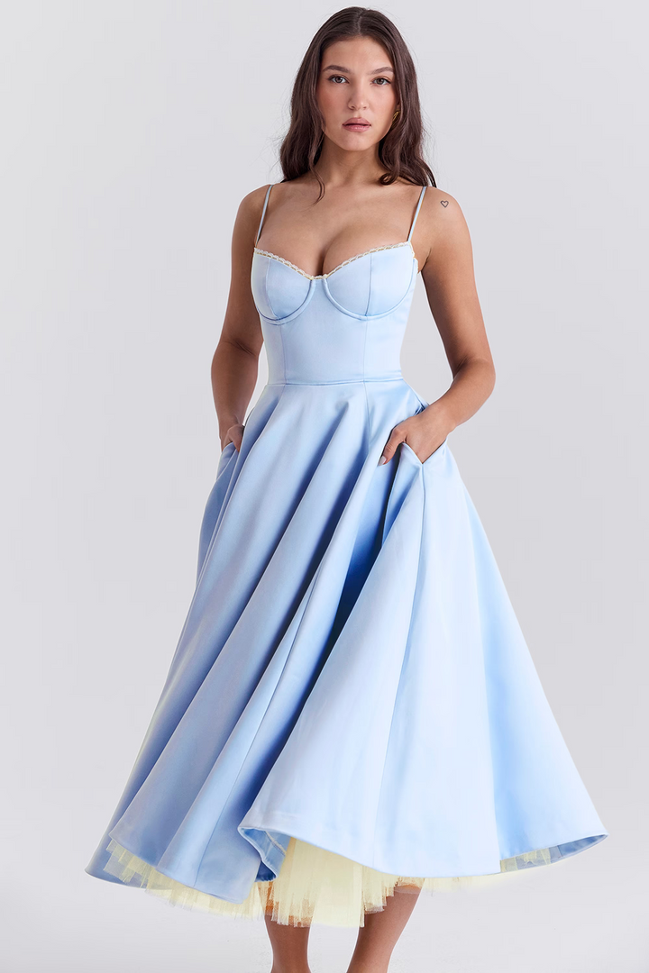 Alina™ | Korsett Midi Kleid