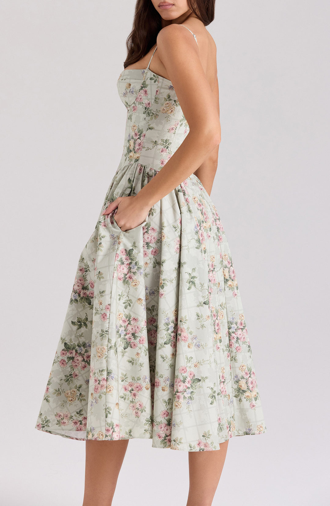 Elara™ | Charm Midi Kleid