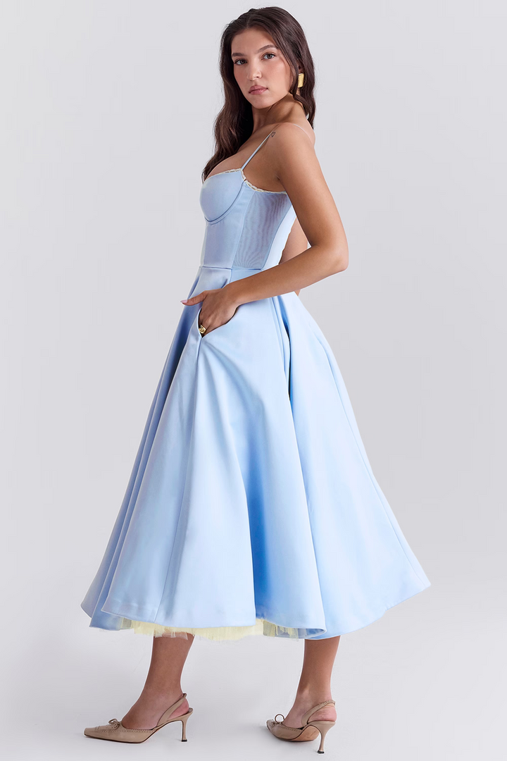Alina™ | Korsett Midi Kleid