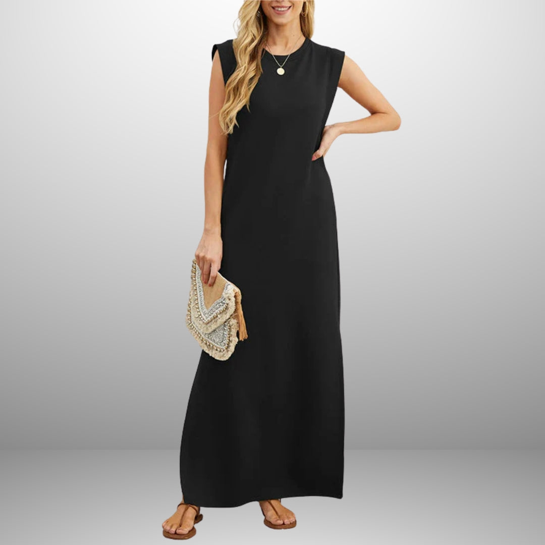 Emira™ | Ärmelloses Maxikleid