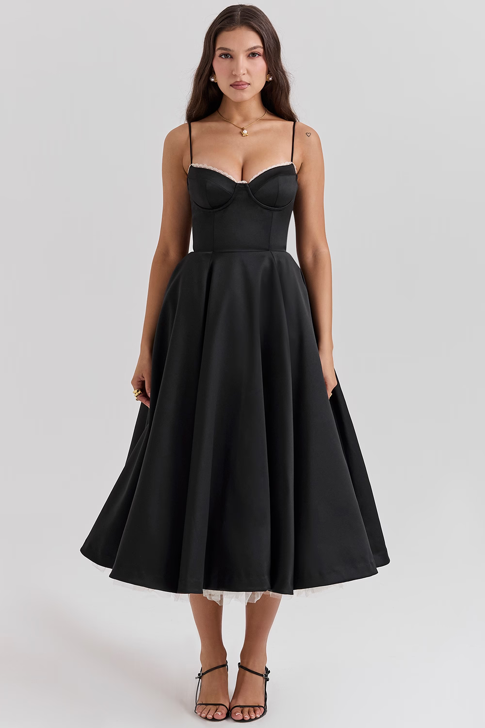 Alina™ | Korsett Midi Kleid