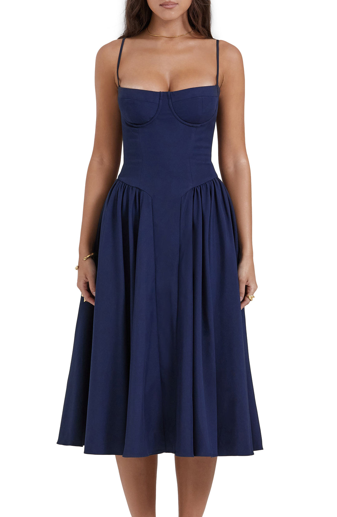 Elara™ | Charm Midi Kleid