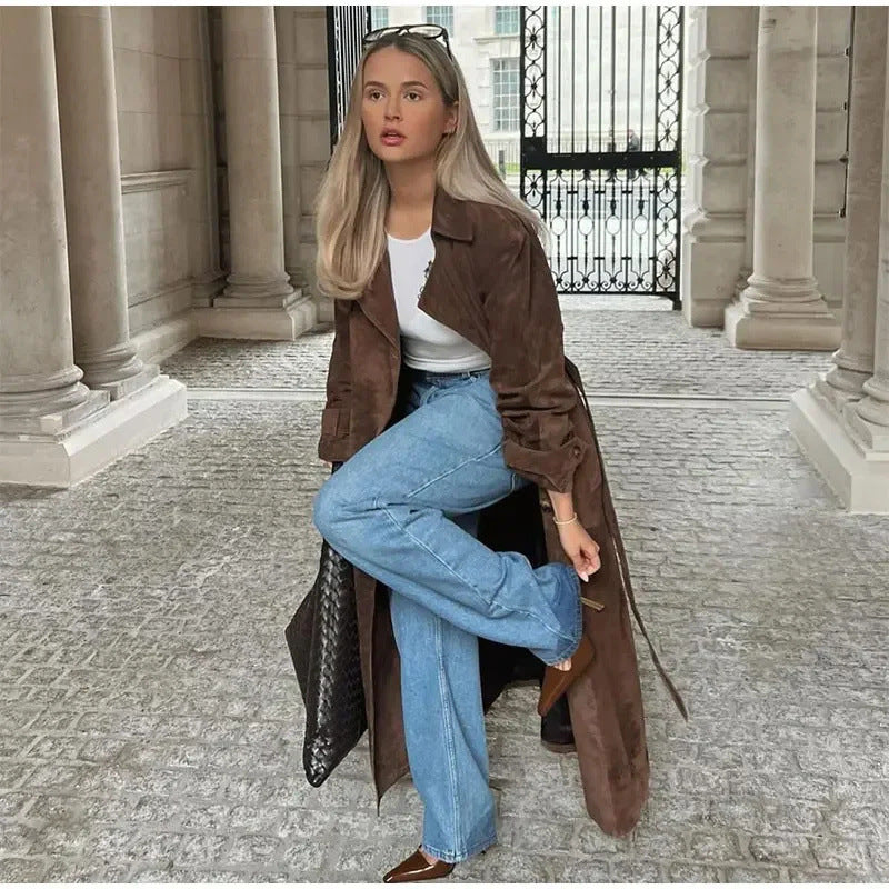 Suedeva™ | Wildleder Trenchcoat