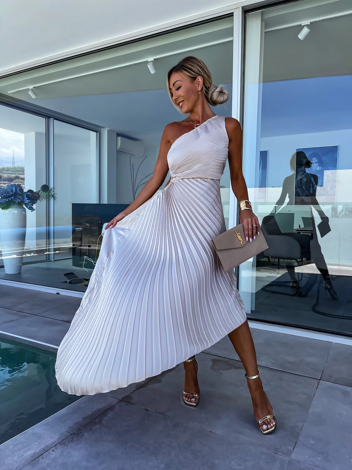 Celeste™ | Maxikleid mit einer Schulter und Falten