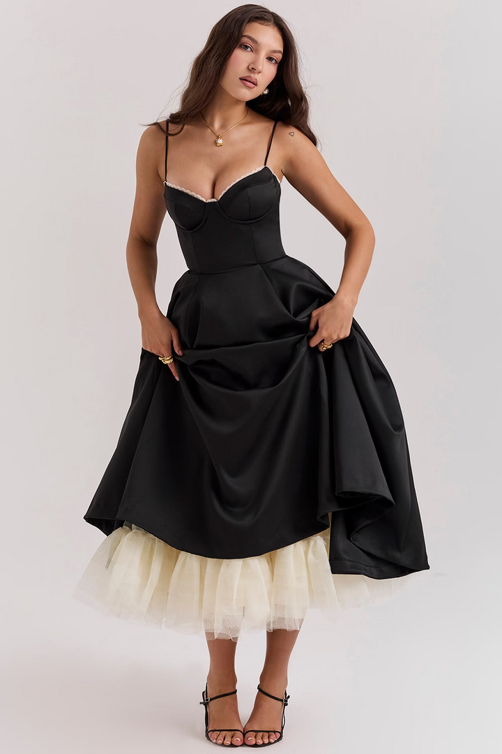 Alina™ | Korsett Midi Kleid
