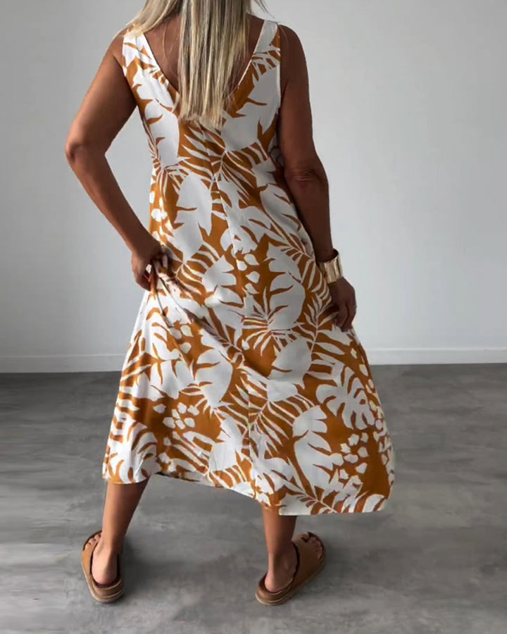 Lunet™ | Maxi Ärmelloses Kleid