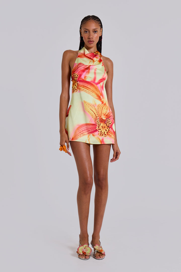 Lana™ | Tropisches Halter-Minikleid
