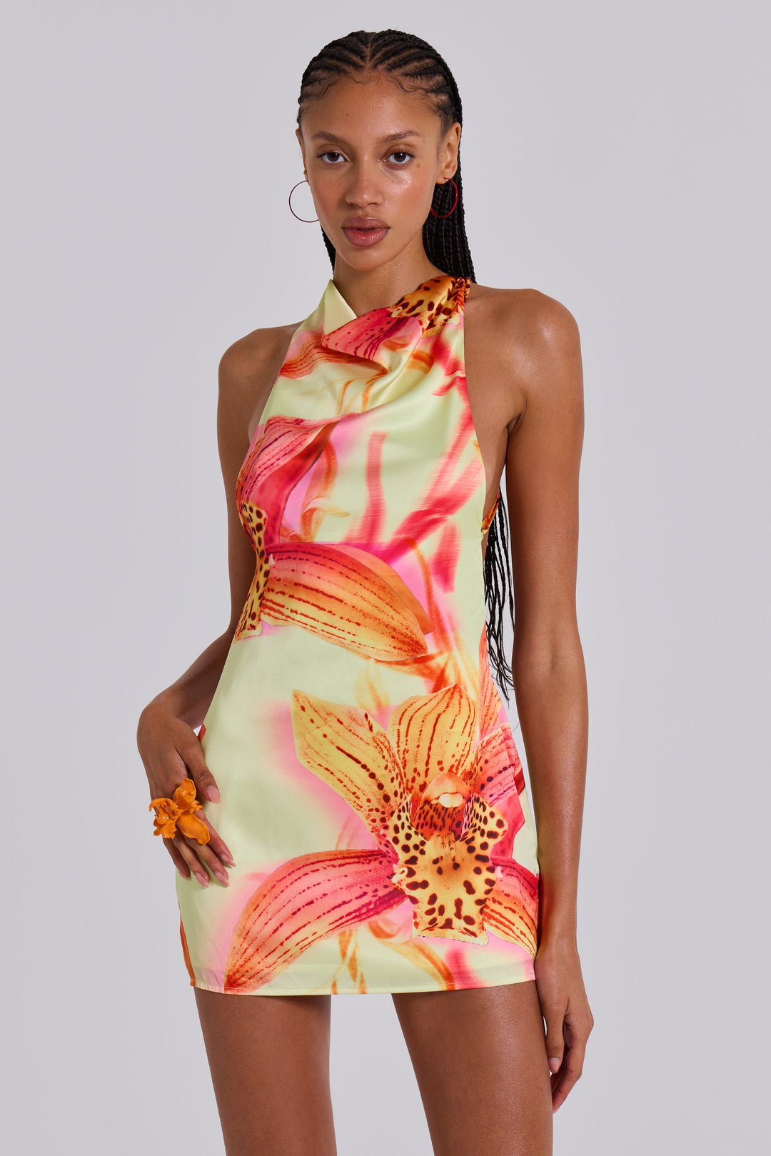 Lana™ | Tropisches Halter-Minikleid