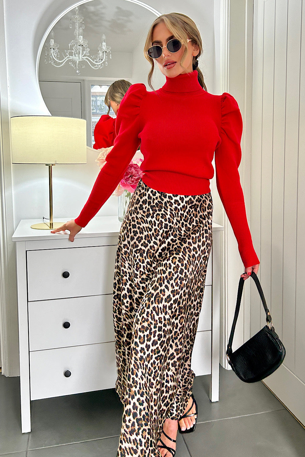 Loriza™ | Brauner Leopardenmuster Rock