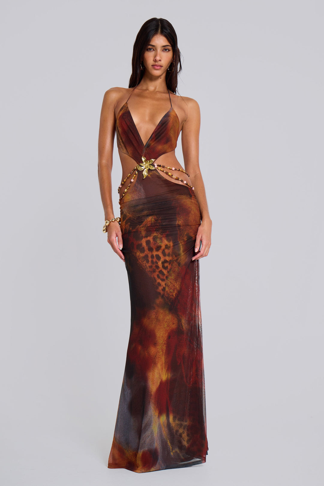 Neriah™ | Whiskey Drape Maxi Kleid