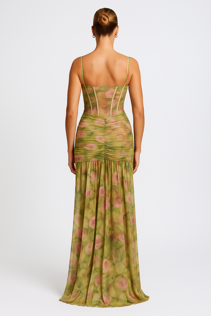 Cireya™ | Blumenmuster Maxikleid