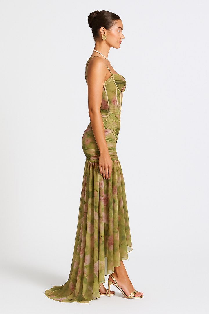 Cireya™ | Blumenmuster Maxikleid