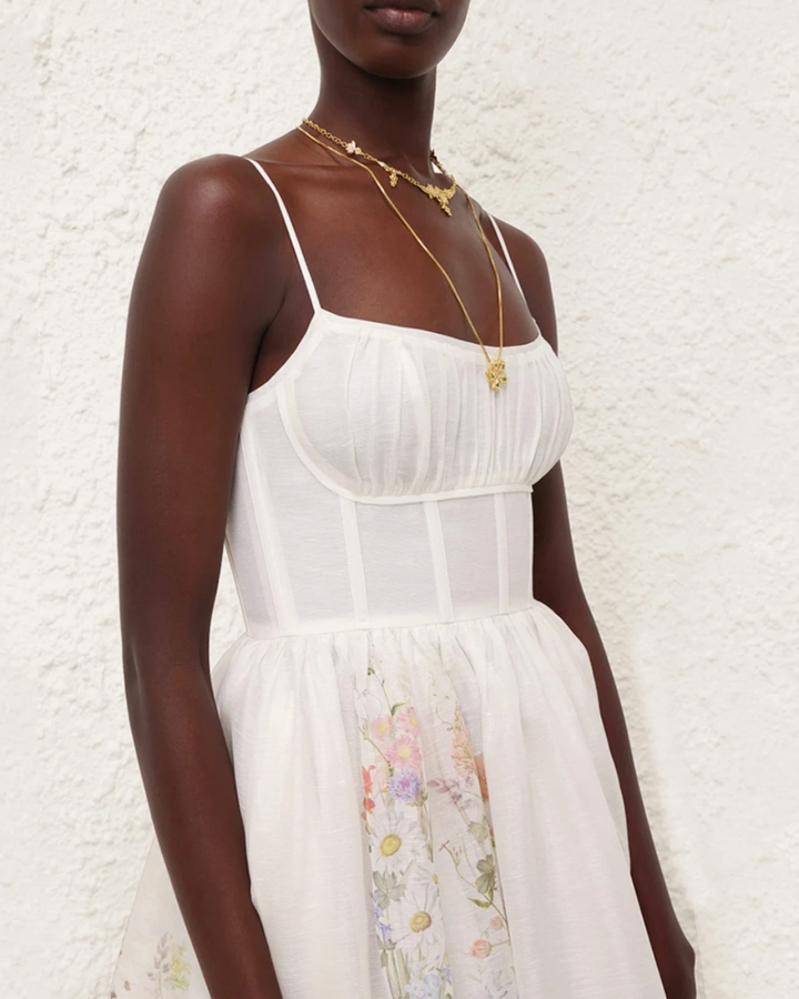 Elara™ | Midi-Kleid Gartenblüte