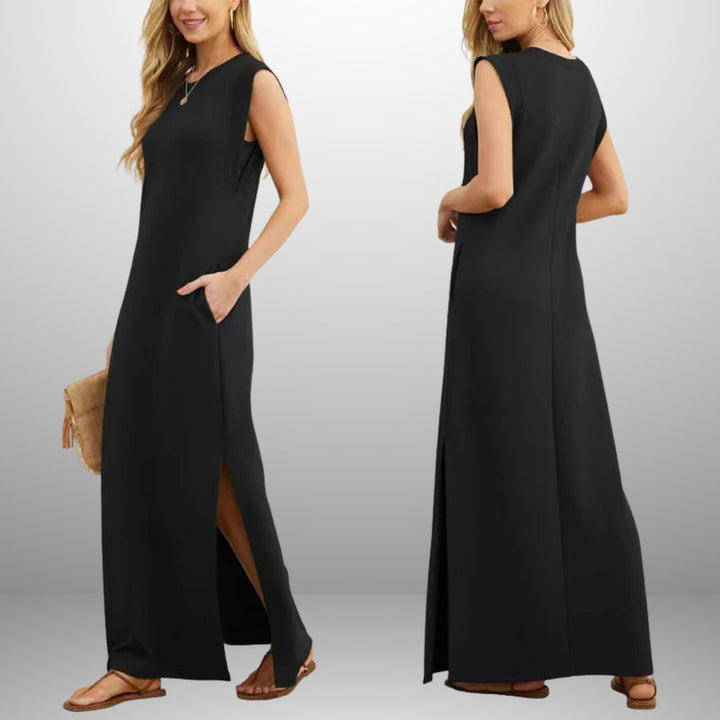 Emira™ | Ärmelloses Maxikleid