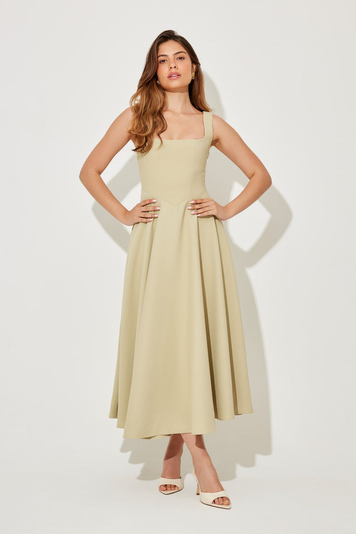 Amelia™ | Zeitloses Fließendes Midi-Kleid