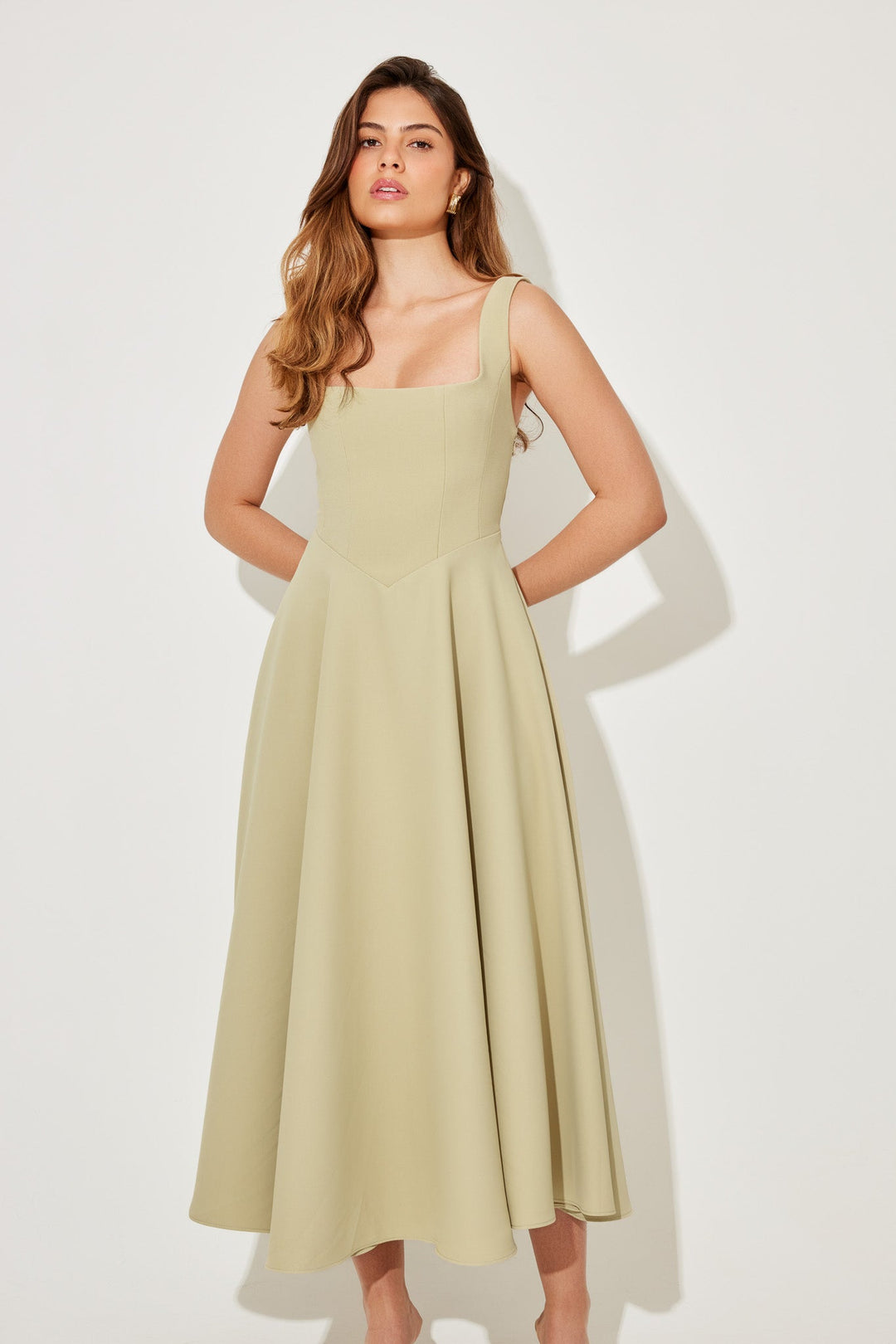 Amelia™ | Zeitloses Fließendes Midi-Kleid