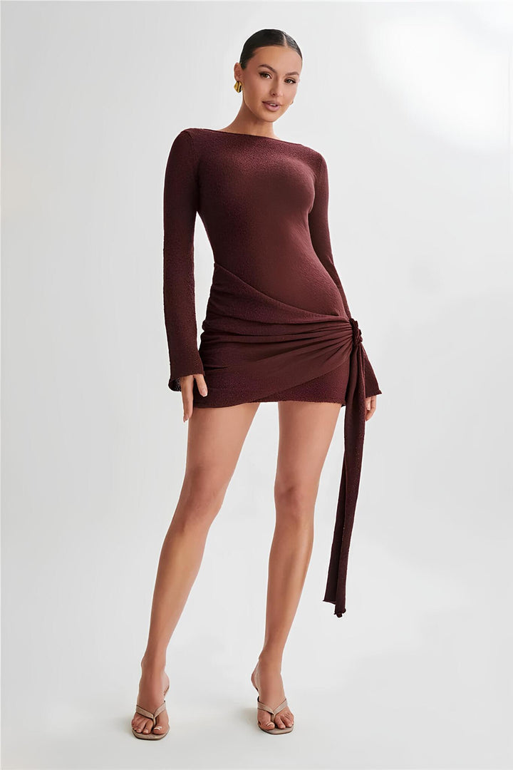 Velquira™ | Mini-Kleid mit Schal