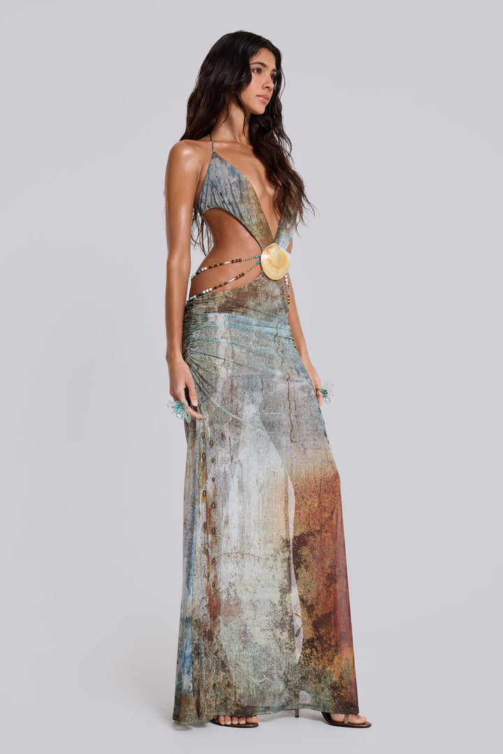 Neriah™ | Whiskey Drape Maxi Kleid