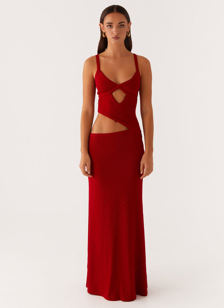 Veltrixon™ | Gestricktes Cut-Out Kleid