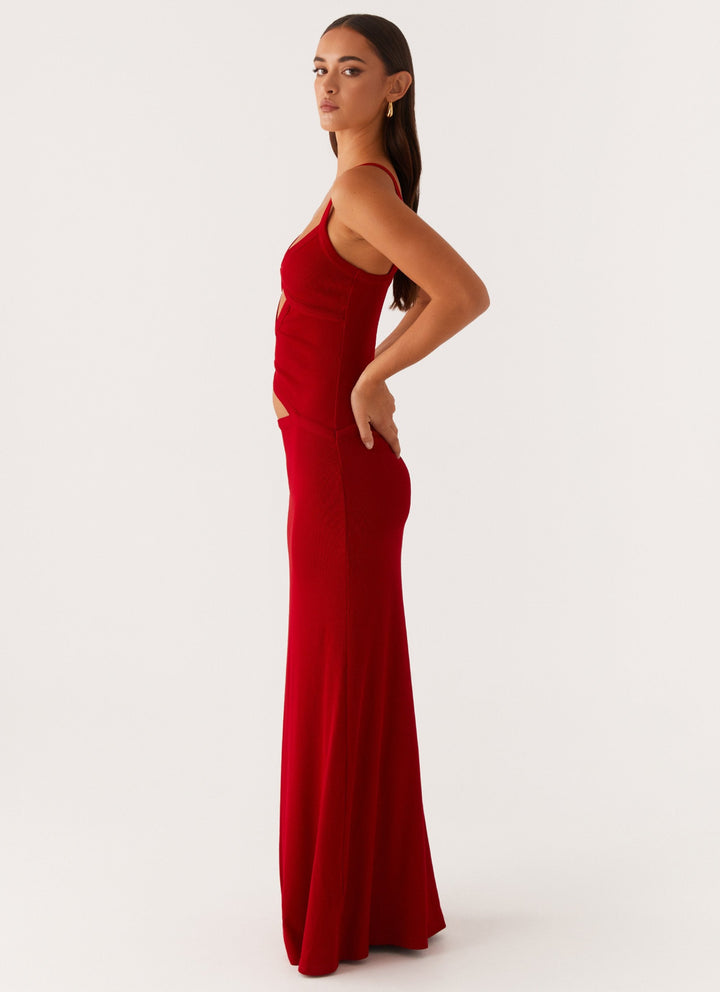 Veltrixon™ | Gestricktes Cut-Out Kleid