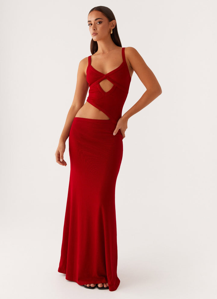 Veltrixon™ | Gestricktes Cut-Out Kleid