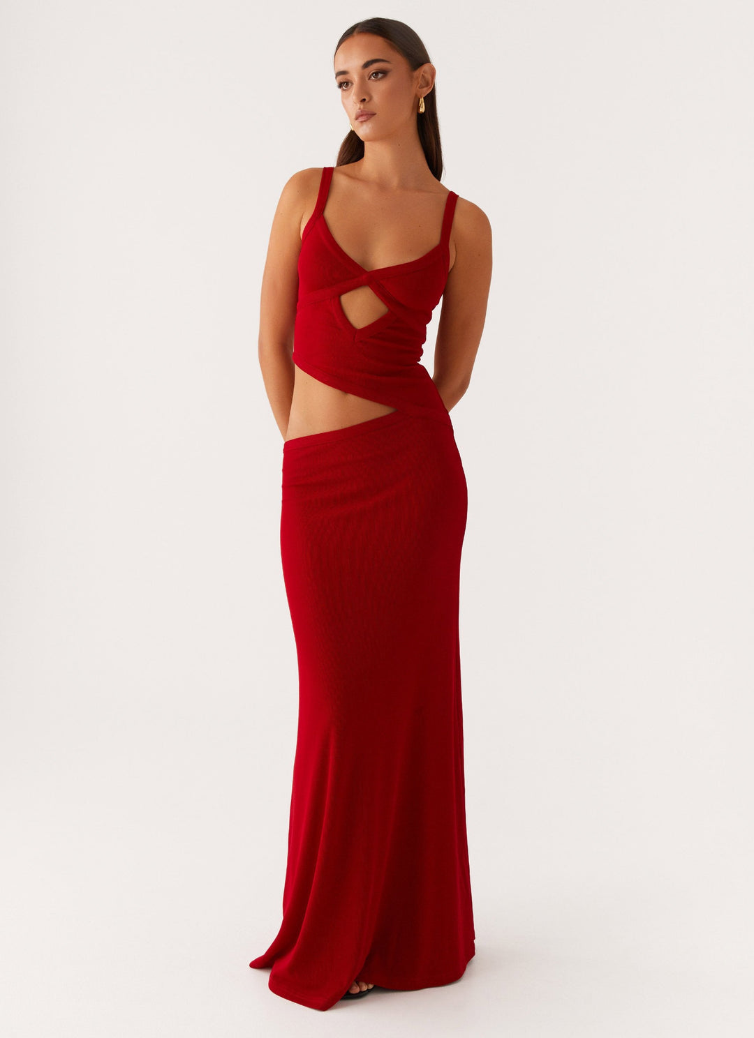 Veltrixon™ | Gestricktes Cut-Out Kleid