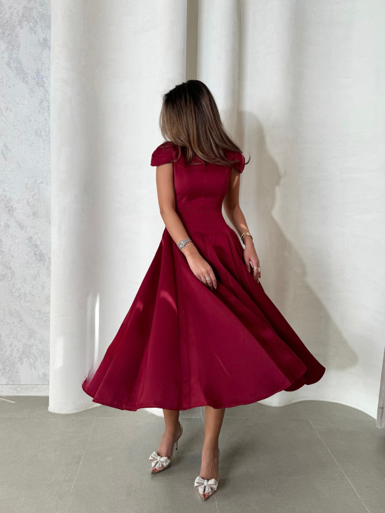 Elora™ | Plissiertes Midi-Kleid