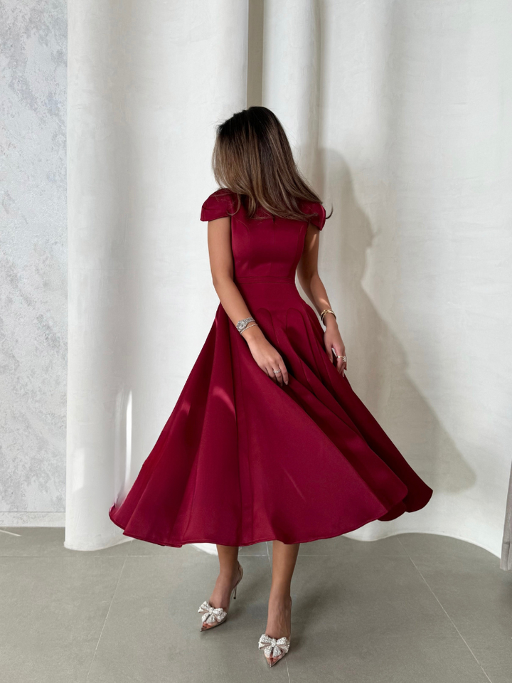 Elora™ | Plissiertes Midi-Kleid