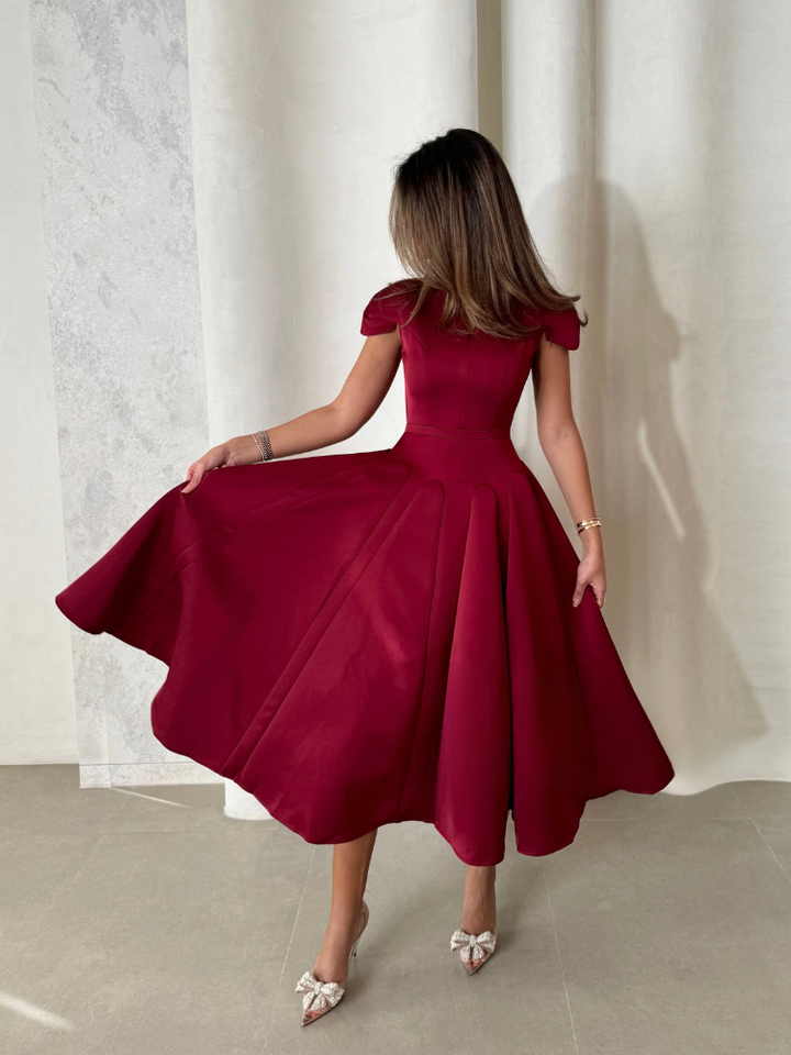 Elora™ | Plissiertes Midi-Kleid